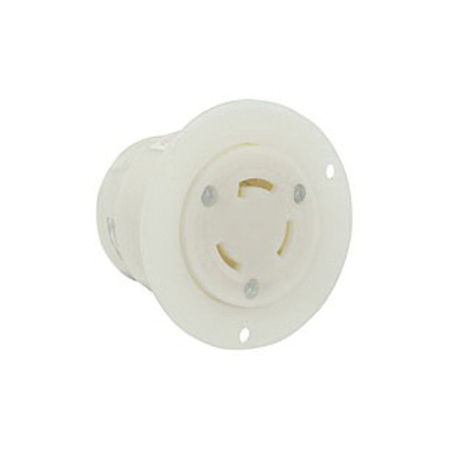 LEVITON 30A Flanged Outlet Locking Receptacle 4P 4W 120/208V 3435-C